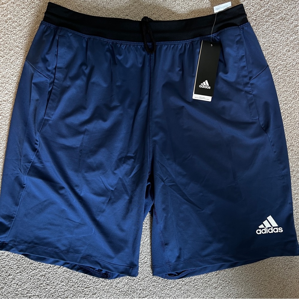 Adidas 4KRFT SPORT ULTIMATE 9-INCH KNIT SHORTS - Blue - Large